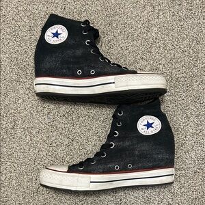 Converse Classic Black High-Top Sneaker Wedges